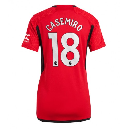 Manchester United Casemiro #18 Domaci Dres za Ženska 2023-24 Kratak Rukav